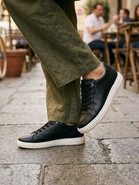 Geox Clean Girl Minimalist Leather Low Top Sneakers Urban Chic